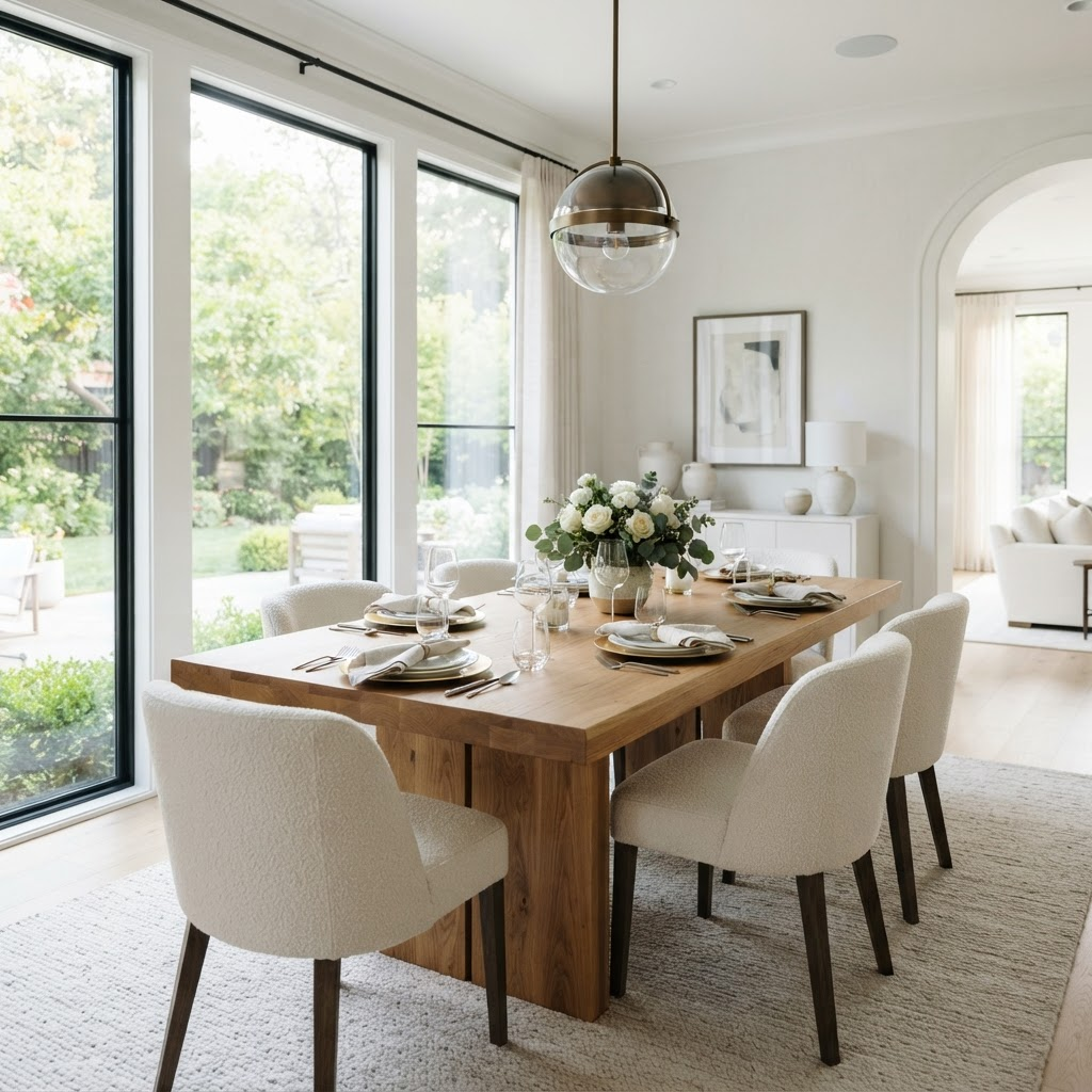 Clean dining room
