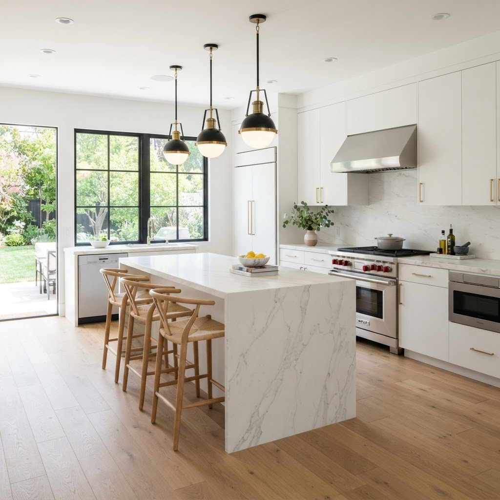 Sparkling clean modern kitchen